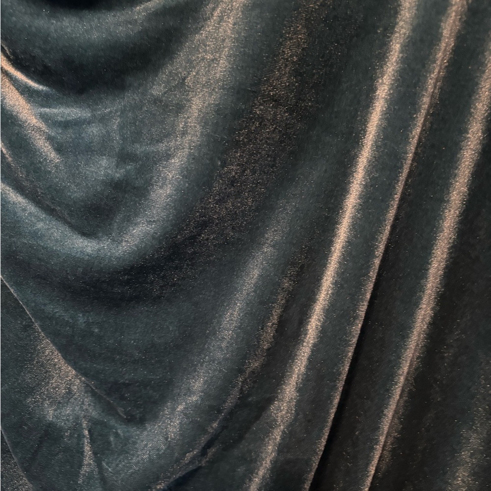 Anthropologie Teal Velvet Maxi Dress NWT - Picture 11 of 11
